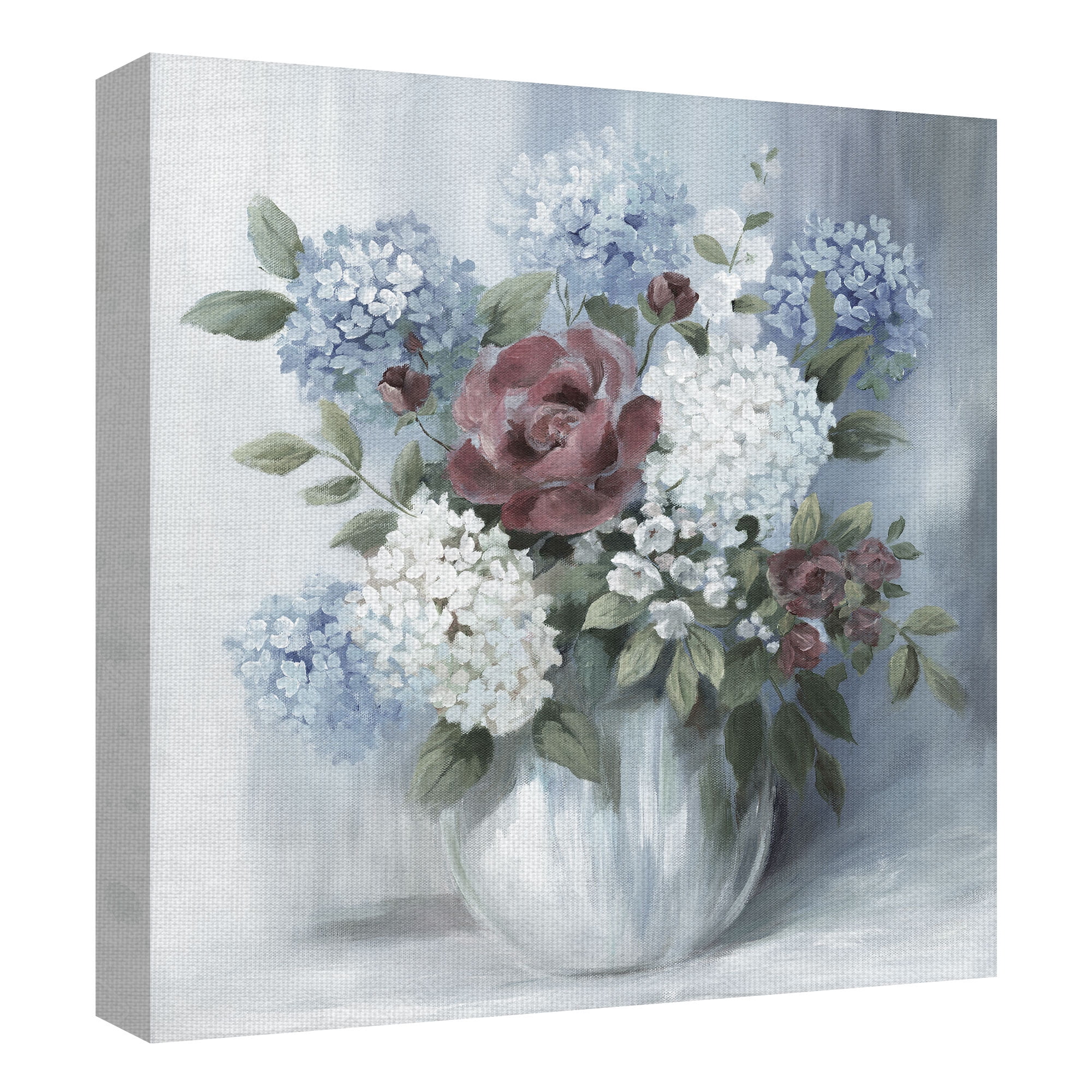 Hydrangea Arrangement Soft by Nan Wrapped Canvas Art Painting Print