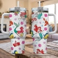 thumbnail image 2 of Ariel Tumbler 40Oz, Little Mermaid Stainless Tumbler, Princess Sea Coffee Tumbler, Disney Girls Trip Cup, Magic Kingdom Merch, 2 of 3