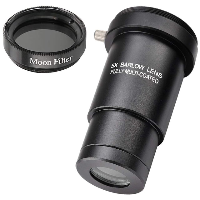 Kit de lentes y filtros lunares Barlow Starboosa 5X para telescopio
