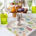 thumbnail image 4 of Easter Placemats Set of 4 Bunny Eggs Flowers Place Mats for Dining Table Seasonal Spring Holiday Indoor Home Decor 12x18 Inch, 4 of 5