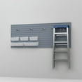 thumbnail image 6 of RST Brands Flow Wall 13 PC Plastic Slatwall Bin Ladder Hook Storage Set - Silver, 6 of 7
