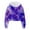 4Purple, variant on lnmuld Hoodies for Girls,Girls Sweatshirt Girls Kids Casual Loose Active Full Sleeves Hoodies Sweatshirts Hooded Short Pullover Letter Print Striped Teen Crop Tops Girls Tops Size:3-4 Years