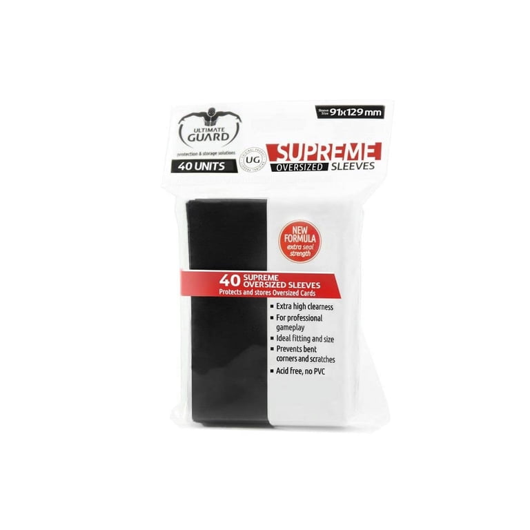ultimate guard supreme oversize card sleeves Precise-Fit Oversized Transparent 89x127 (40pcs 40 sleeves per pack Sleeves Ultimate Guard Supreme Sleeves