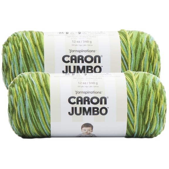(Pack of 2) Caron Jumbo Print Yarn-Foliage