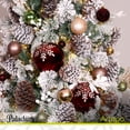 thumbnail image 4 of Esferas para árbol de navidad Artego SUPER Mix de 22 esferas tamaños 15cmx2 , 8cmx4 , 7cmx4 , 5cmx4 , 4cmx8 Mix * Línea Paladium 4 acabados distintos, tono Rojo, champagne verde y café, 4 of 6