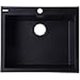 thumbnail image 3 of ALFI brand AB2420DI-BLA Drop-In Single Bowl granite composite Kitchen Sink 24 Black, 3 of 4