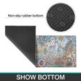 thumbnail image 7 of Bohemian Retro Diamond Pattern Kitchen Rugs and Mats Sets Of 2, Funny Kitchen Decoration Rubber Backing Non-Slip Absorbent Mats for Sink Waterproof Runner Rug for Laundry Room 17x30+17x48inch, 7 of 7