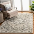 thumbnail image 2 of SAFAVIEH Pyramid Jefferson Oriental Area Rug, Ivory/Grey, 5'3" x 5'3" Square, 2 of 11