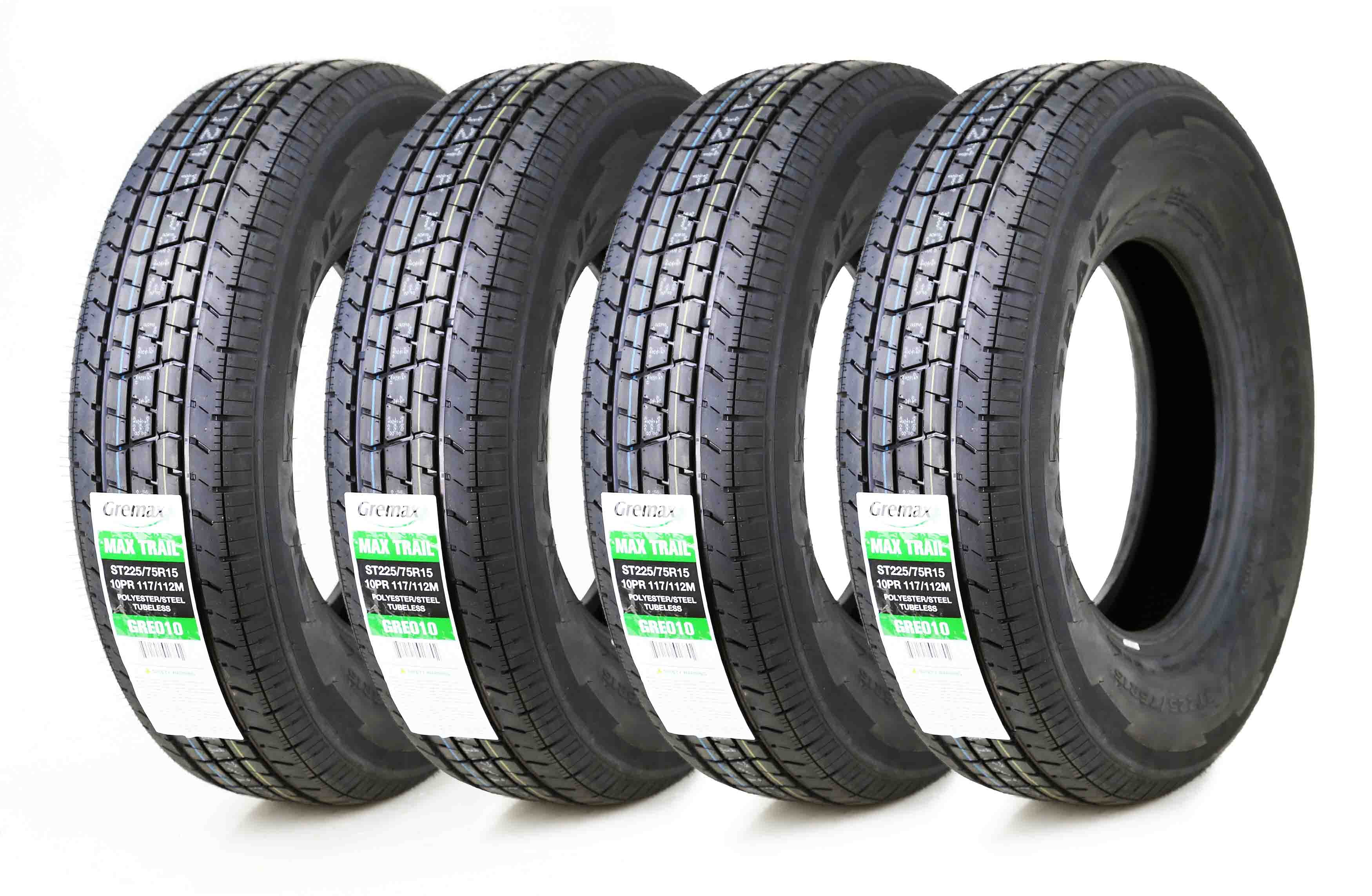 Set of 4 Premium Radial Trailer Tires ST235/80R16 10PR Load Range E 