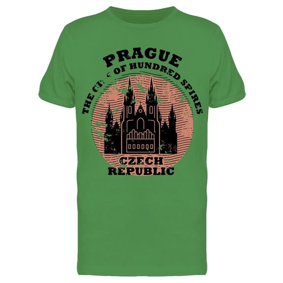 Prague Hundred Spires Tee Men's -Image by Shutterstock