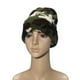 thumbnail image 5 of Gorro de invierno con puños suaves, pompón, rayas, tejido con calaveras, holgado, para esquí, cálido, tejido de camuflaje en jacquard, 5 of 5