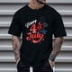 thumbnail image 1 of Tops para hombre, blusas y camisas de cuello redondo y manga corta para hombre, tops casuales de cuello redondo y manga corta con estampados especiales para hombre., 1 of 5