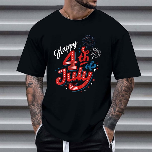 Tops para hombre, blusas y camisas de cuello redondo y manga corta para hombre, tops casuales de cuello redondo y manga corta con estampados especiales para hombre.