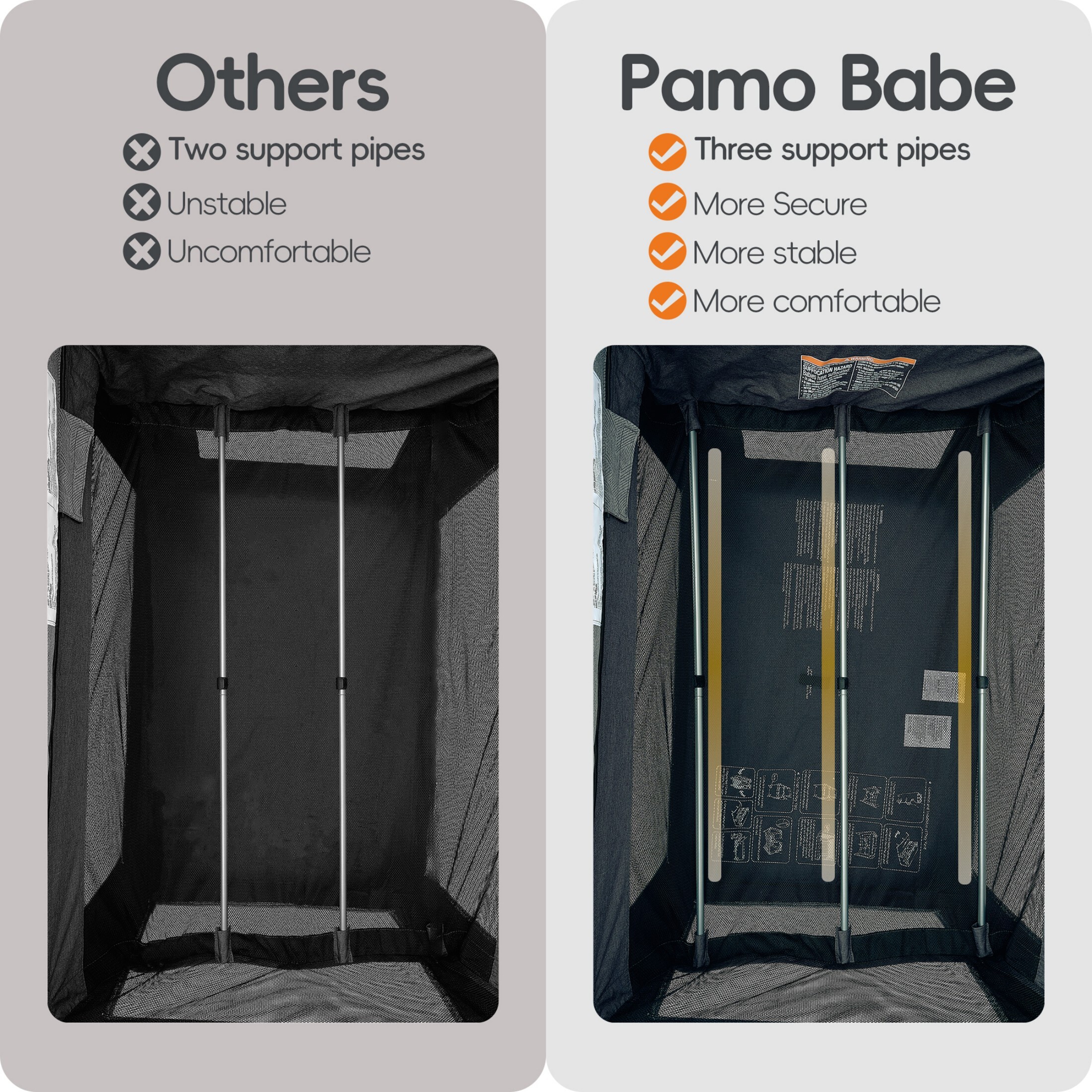 Pamo Babe 4-in-1 Baby Playard with Bassinet and Changing Table photo 4