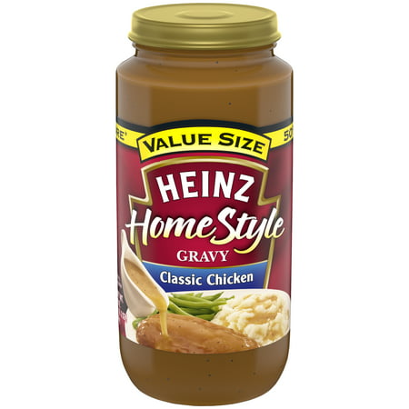 (2 Pack) Heinz Home-Style Classic Chicken Gravy, 18 oz (Best Canned Chicken Gravy)