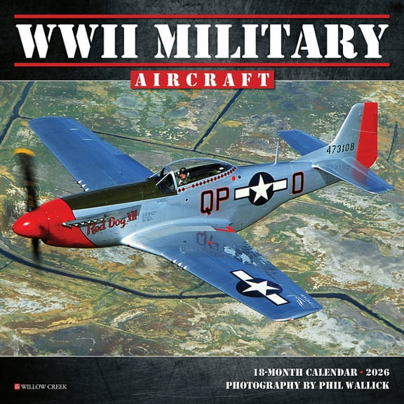 WWII Military Aircraft 2026 Mini Wall Calendar, (Paperback)