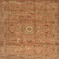 thumbnail image 1 of Ahgly Company Machine Washable Indoor Square Contemporary Orange Area Rugs, 7' Square, 1 of 7