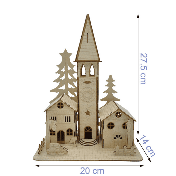 ZYLEGEN 3D Wooden Puzzles, DIY Model Building Kits as Home Decor Gift Ideas（W0231P）