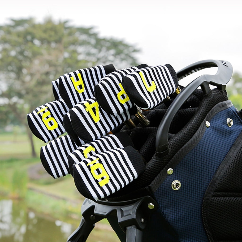 ANXPTIME 10Pcs Golfing Club Putter Headcover Knitted Mallet Putter Cover for Enthusiasts
