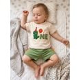 thumbnail image 6 of BemeyourBBs Baby Boy First Birthday Outfit 1st Birthday One Years Old Summer Clothes Letter Balloon Dinosaur Embroidery Short Sleeve T-Shirts and Pocket Shorts 2Pcs Set, 6 of 9