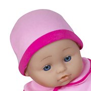Lissi: 16 Talking Baby Doll Sylvie - Pink & Elephant Outfit, Matching Hat, 6 Interactive Sounds, Bassinet, Care Accessories, Roleplay Toy, Kids 3+