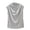 Grey, variant on Glisme Tank Tops For Women Turtleneck Sleeveless Cotton Solid Casual Loose Tunic Top Tee Shirt Tank Leisure White Tee