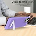 thumbnail image 5 of CoverON For Apple iPhone 13 Phone Case, Slim Metal Kickstand Rugged Dual Layer Cover, Purple, 5 of 8