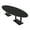 Black Cypress w/Matte Black Base no Electric, variant on 12' Modular Oval Conference Table With Metal Bases And Electric Units