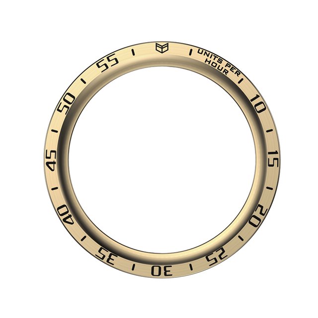 Anillo De Reloj Anillo de inserción de bisel de metal con escala para Samsung Galaxy Watch5 Pro 45 mm (dorado)