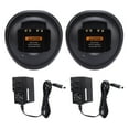 thumbnail image 2 of 2PCS Two Way Radio Battery Charger with LED Indicators, Overcharge Protecting for GP328 GP388 HT750 HT1250, MTX950 PRO5350, Radio Battery Charging Dock, 2 of 7