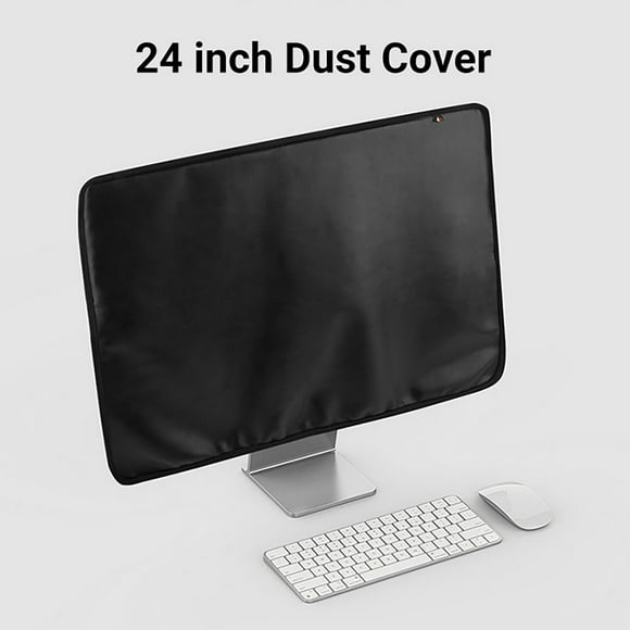 Dust Cover Resilient Waterproof Anti-scratch Desktop Monitor Faux Leather Protective Cover for iMac 24 Inch