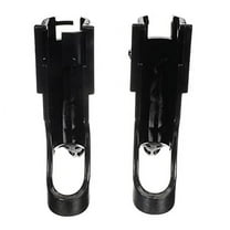 Attwood RH-4646 Black 2 in 1 Non Adjustable Side Mount Rod Holder (2 Pack)