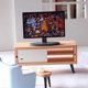 thumbnail image 5 of 1:12 Dollhouse Miniature Living Room TV Wooden TV W/ 4 screens, 5 of 5