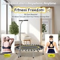 thumbnail image 5 of SkyBound Foldable Mini Trampoline.Fitness Rebounder with Adjustable T-Bar Handle - Exercise Trampoline for Adult -  Boogie Bounce Elite Fitness Trampoline for Workout Trainer, 5 of 8