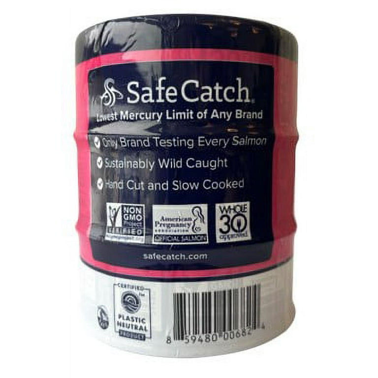  Safe Catch Skinless and Boneless Wild Pacific Pink Salmon  Pouch, No Salt Added, Mercury Tested, Kosher, 3oz Pouches, Pack of 12 :  Grocery & Gourmet Food
