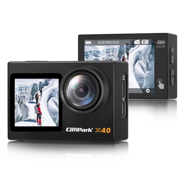 Campark 4K 30FPS Action Camera 20MP Sports Camera 131 Ft Waterproof
