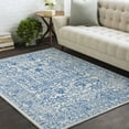 thumbnail image 5 of Hauteloom Truxton Living Room, Bedroom Eclectic Oriental Abstract Rug - Minimalistic Bohemian Traditional Carpet - Beige, Gray, Blue - 9' x 12'6", 5 of 12