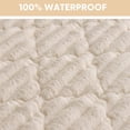 thumbnail image 4 of HUGNEO 28"x59" 100% Waterproof Sofa Cover, Non-Slip Plush Chenille Sofa Cushion, Machine Washable Furniture Protector for Pets & Kids, Beige, 4 of 14