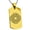 Gold, variant on Stainless Steel Celtic Eternity Knot Engraved Dog Tag Pendant Necklace