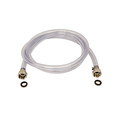 Bev Rite Ligne de Brassage pour Jockey Box, 5 Pieds de Long, Contact en Acier Inoxydable 3/8 Pouces, Transparent