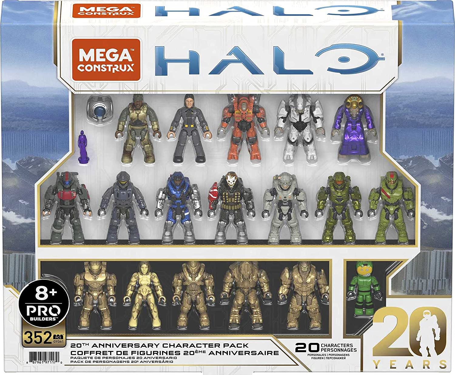 Mattel Mega Halo 20th Anniversary Action Figure Set photo 1