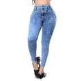 thumbnail image 1 of Jeans Skinny Mujer NYK Azul Tiro Medio Mezclilla N4683, 1 of 6