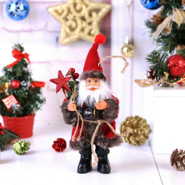 16 22cm Traditional Santa Claus Father Christmas Figure Xmas Tree Decoration Hanging Ornament Walmart Com Walmart Com