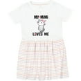 thumbnail image 3 of Inktastic Mimi Loves Me Grandchild Girls Girls Toddler Dress, 3 of 5