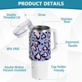 thumbnail image 4 of SKYSONIC Insulated Tumblers with Lids and Straws Handles 40oz Water Bottle Pink Heart Leopard Purple Travel Mug Reusable Stainless Steel Thermos Vacuum, 4 of 7