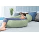 thumbnail image 4 of Almohadas de embarazo QUEEN ROSE Cooling en forma de E verde salvia, 4 of 6