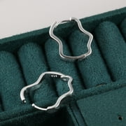 Lancharmed Hypoallergenic Earrings Irregular Geometric Silver Plated Earring Gifts for Women
