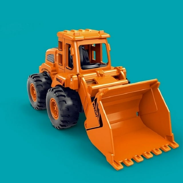 Jouets de Véhicules d'Ingénierie Simulation, Véhicules Inertiels, Excavatrices, bulldozers, Rouleaux Roulants de Route, machines à Griffes, Adaptés comme Cadeaux f Bulldozer