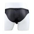 thumbnail image 3 of TANBOM Men's Regular Triangle Mesh Underwear Breathable Black S 1-pack, 3 of 5