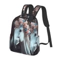 thumbnail image 2 of Daiia Flower Crown White Horse School Backpack for Men and Women Lightweight Backpack Durable Backpack Water-Resistant,Travel,Work Bag, 2 of 9